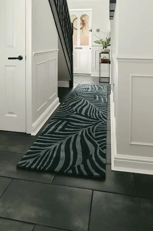 Woven Edge Runners PARADISE C4-CHARCOAL/GREY Rug