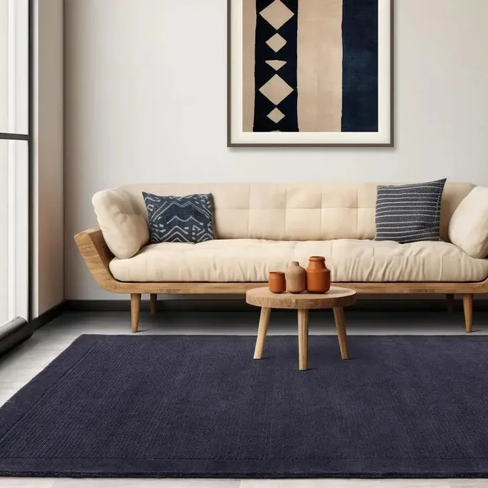 York Navy Rug