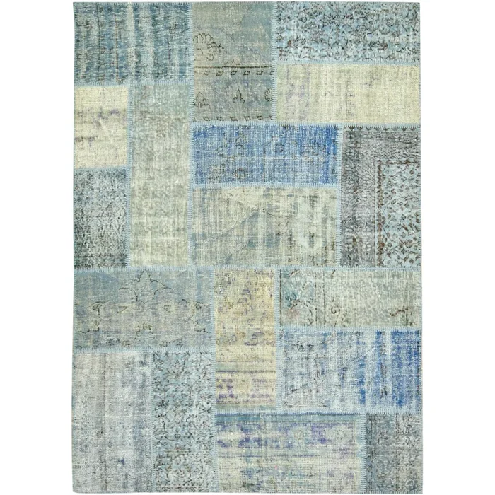 Zarah – Vintage Blue Patchwork Rug