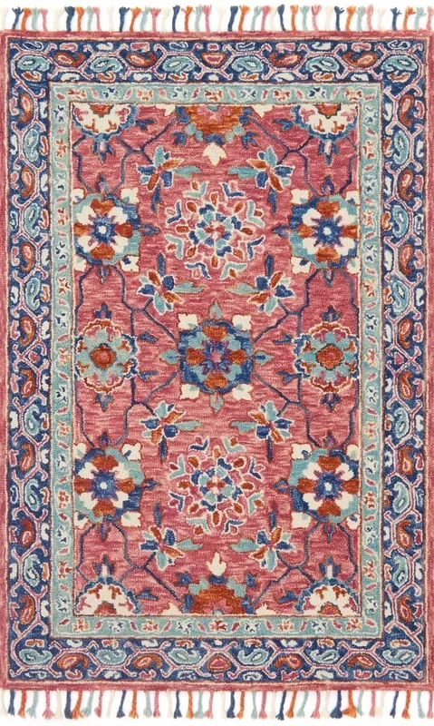 Zharah ZR 03 Rose/Denim Rug