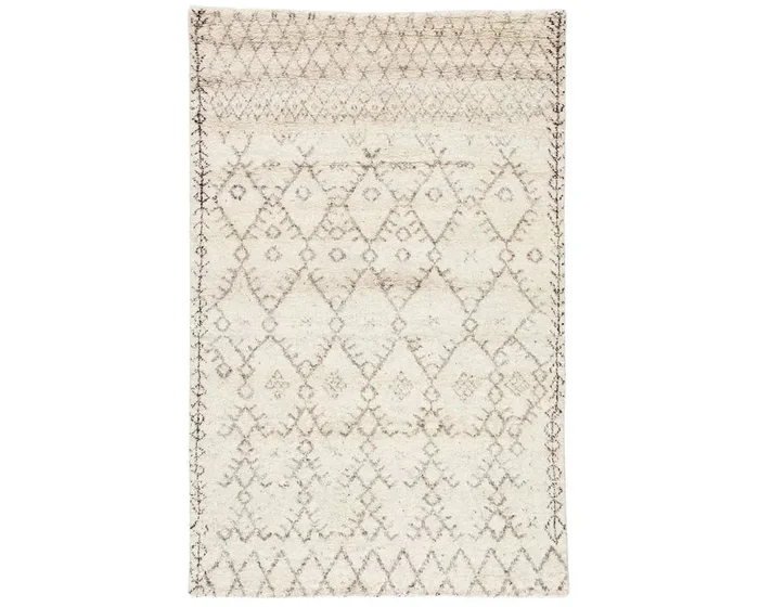 Zuri ZUI01 Zola Ivory / Brown Rug
